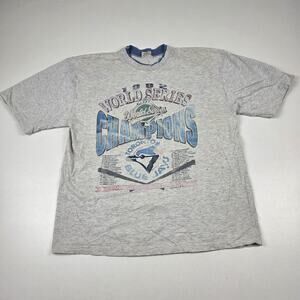 Vintage Toronto Blue Jays Shirt Mens 1992 World Series Champions Baseball 90s‎